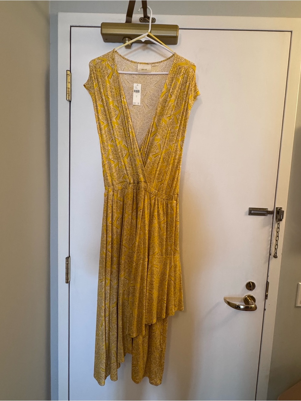 Anthropologie Yellow Women's Dress Size Small
